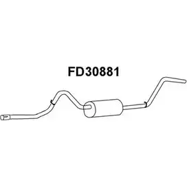 Задний глушитель VENEPORTE AW2D6VE 2706577 75 DZTG FD30881