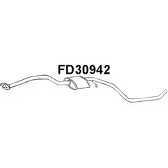 Передний глушитель VENEPORTE 2706620 8HNZ8 DWFA U FD30942 изображение 0