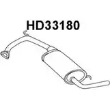 Задний глушитель VENEPORTE 12705W HD33180 22QB J 2706718