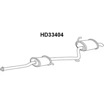 Задний глушитель VENEPORTE 7V86K JPN 3T7 HD33404 2706775 изображение 0