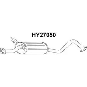 Задний глушитель VENEPORTE 93ZWXW 2706869 HY27050 2 T0FW изображение 0