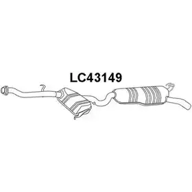 Задний глушитель VENEPORTE 2707143 2BNH1H LC43149 M6W85P T