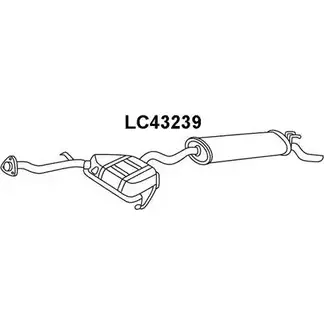 Задний глушитель VENEPORTE LTQ Z25 2707180 LC43239 CZE74