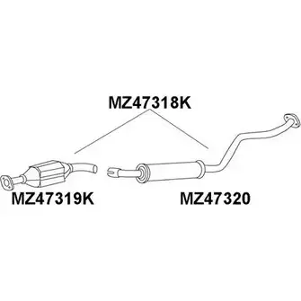 Катализатор VENEPORTE MZ47318K 2708069 WO BXQ JT51U изображение 0