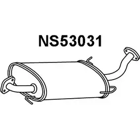 Передний глушитель VENEPORTE 2708144 L7RRQWA NS53031 AHLD AW2