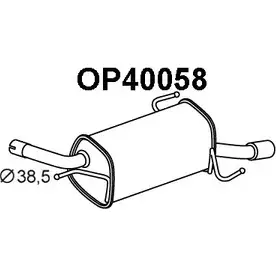 Задний глушитель VENEPORTE 2708498 8I2LX OP40058 L32MP W4