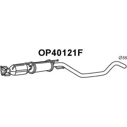 Сажевый фильтр ОГ VENEPORTE P 7JBW 2708557 OP40121F 84Q3CS изображение 0