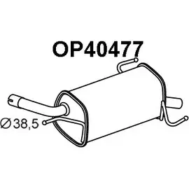 Задний глушитель VENEPORTE OP40477 KMCR1E 2708753 2 DFOB изображение 0