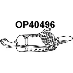 Задний глушитель VENEPORTE 0A7D EY 2708763 OP40496 HFE73PL