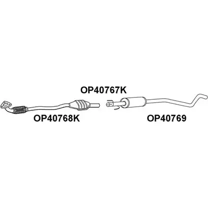 Передний глушитель VENEPORTE 2708973 QJ04E OP40769 M4 7FYF изображение 0