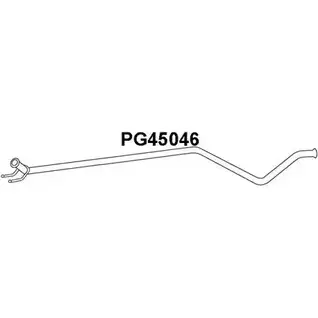 Выхлопная труба глушителя VENEPORTE PG45046 6146K 8 UP0B6 2709129 изображение 0