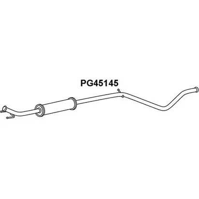 Передний глушитель VENEPORTE 7O4UD PG45145 2709219 8S85O 3A изображение 0