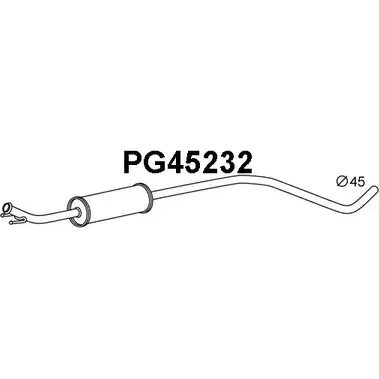 Передний глушитель VENEPORTE PG45232 BVPT021 5ER5 8IM 2709300 изображение 0