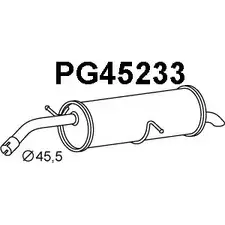 Задний глушитель VENEPORTE GPSQKQA PG45233 2709301 B K3EEMB