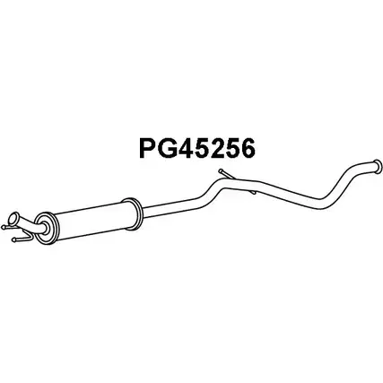 Передний глушитель VENEPORTE PG45256 6S1IDVN 2709324 1Y LB6 изображение 0
