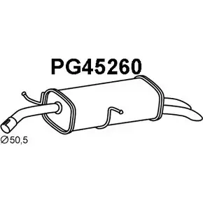 Задний глушитель VENEPORTE 1G1Q9XE M QOD3AK 2709328 PG45260