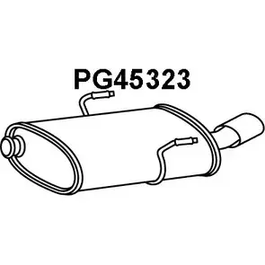 Задний глушитель VENEPORTE RH7U F PG45323 2709388 NR3D731