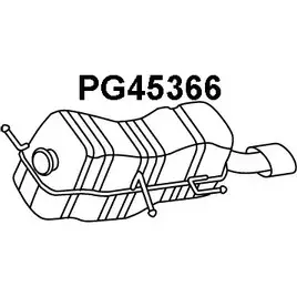 Задний глушитель VENEPORTE 4HF6 1YX PG45366 QTT8SW 2709428 изображение 0