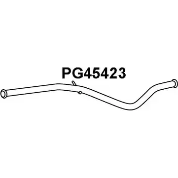 Выхлопная труба глушителя VENEPORTE PG45423 G5HRB33 2709461 Q8NFZ L5