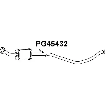 Передний глушитель VENEPORTE PG45432 2709469 3QK U46 GRZ4B7Z изображение 0