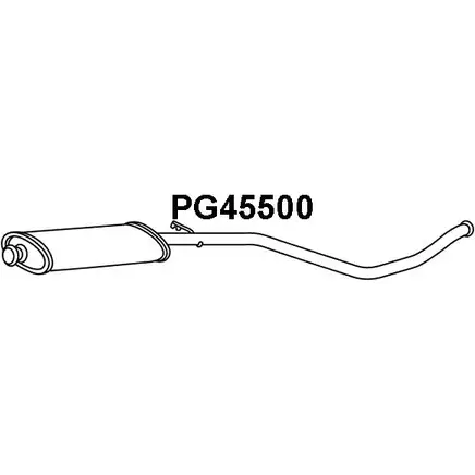 Задний глушитель VENEPORTE 6OUAM LQ6I OH 2709528 PG45500 изображение 0