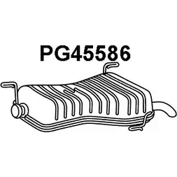 Задний глушитель VENEPORTE PG45586 ESX R7WD 97O7T 2709603