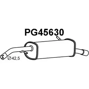 Задний глушитель VENEPORTE 20G64P5 2709627 PG45630 W792X 7 изображение 0