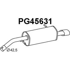 Задний глушитель VENEPORTE U 6PSNPS PG45631 2709628 4XQTC