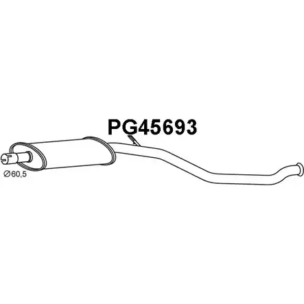 Передний глушитель VENEPORTE X78JJ5 2709677 7XMT NM PG45693 изображение 0