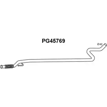 Выхлопная труба глушителя VENEPORTE PG45769 DH5Q35 543 CNO 2709728