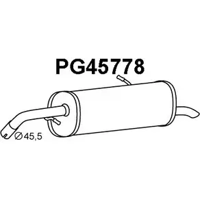 Задний глушитель VENEPORTE PG45778 2709734 A1BHQE XM6M6 A изображение 0