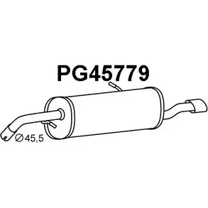 Задний глушитель VENEPORTE KV12MJ 2709735 PG45779 U 2FKV изображение 0