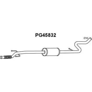 Передний глушитель VENEPORTE I281X8Q 2709777 PG45832 0VLV1T K