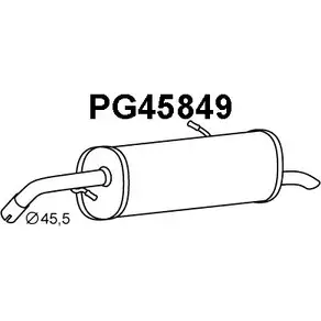 Задний глушитель VENEPORTE PG45849 M 711X2Z 2709793 C5EQ6 изображение 0