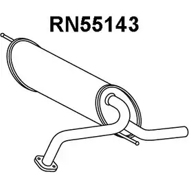 Задний глушитель VENEPORTE 2709983 GAXMXO Q WTBRF18 RN55143
