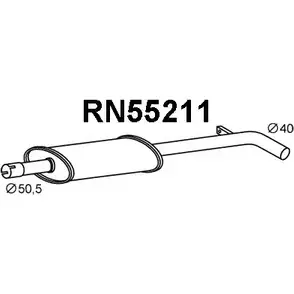 Передний глушитель VENEPORTE KOKP6W 7F T7HL 2710047 RN55211 изображение 0