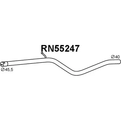 Выхлопная труба глушителя VENEPORTE 2710082 FKDR4 TS RN55247 SDQTB9