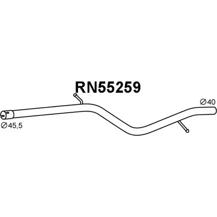 Выхлопная труба глушителя VENEPORTE 2710093 RN55259 JNJ23PM IAG3 F изображение 0