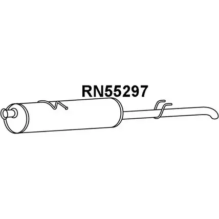 Задний глушитель VENEPORTE RN55297 2710127 6AI OXZ HAOR6X9 изображение 0