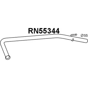 Выхлопная труба глушителя VENEPORTE RN55344 VZ9V16 WOIV1A D 2710173