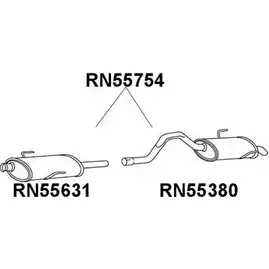 Задний глушитель VENEPORTE S61W90 2710209 P391A7 A RN55380 изображение 0