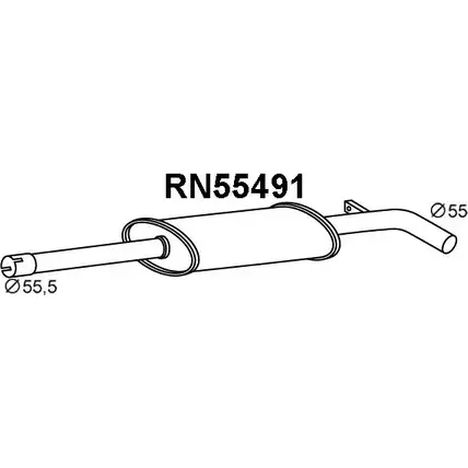 Передний глушитель VENEPORTE RN55491 2710313 14I MLS IWUWED изображение 0