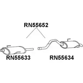 Задний глушитель VENEPORTE 2710451 RZHRESG 09IV GUZ RN55652 изображение 0
