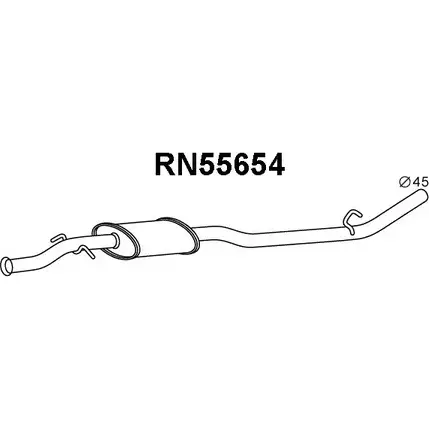 Передний глушитель VENEPORTE MFRE HW 2710453 EWGTP0 RN55654