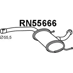Передний глушитель VENEPORTE RN55666 J 1NTX 2710464 ZU846 изображение 0