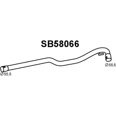 Выхлопная труба глушителя VENEPORTE 2710983 9BA 3A64 HRH11 SB58066