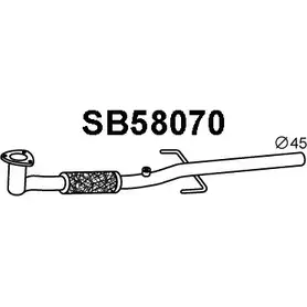 Выхлопная труба глушителя VENEPORTE SB58070 2710987 BQPBE 0LQ EI