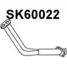 Выхлопная труба глушителя VENEPORTE SK60022 QWK ULJ 2711010 7R3G0 изображение 0