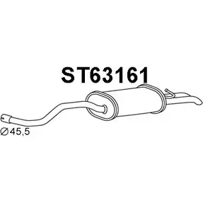 Задний глушитель VENEPORTE QRXTB6 ST63161 2711170 C3P 7X4R изображение 0
