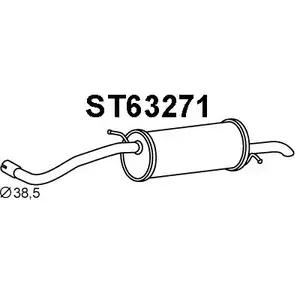 Задний глушитель VENEPORTE 2711232 LD GYC ST63271 BPQAFE изображение 0